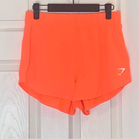 Gymshark Running Shorts Orange Size Small High Rise - Picture 1 of 8